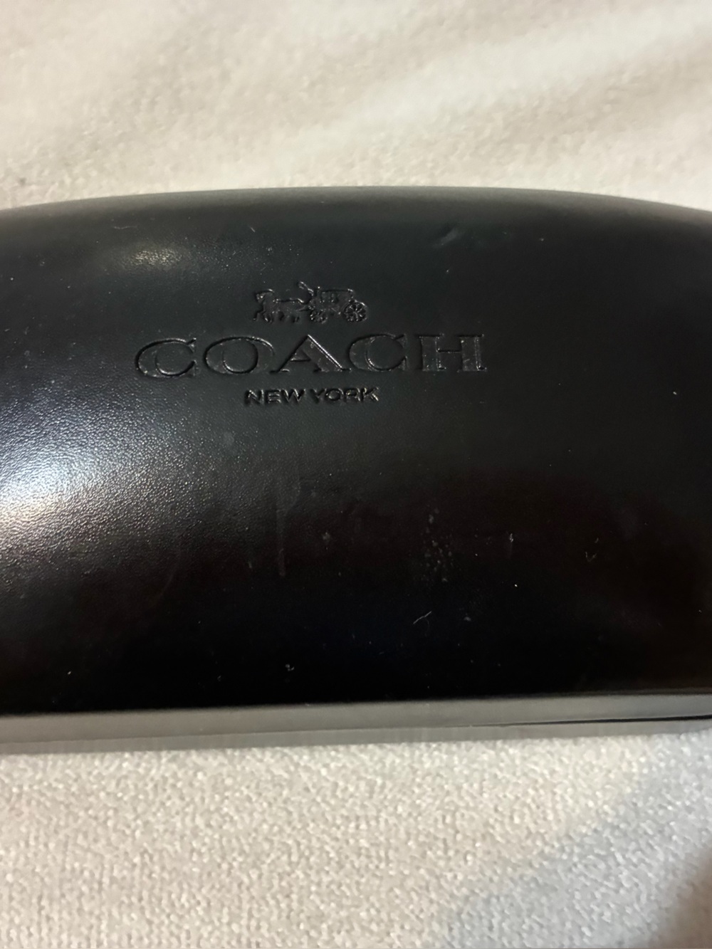 Coach Women’s  Black Sunglasses with Patterned Temples and Coach Case - Picture 2 of 5